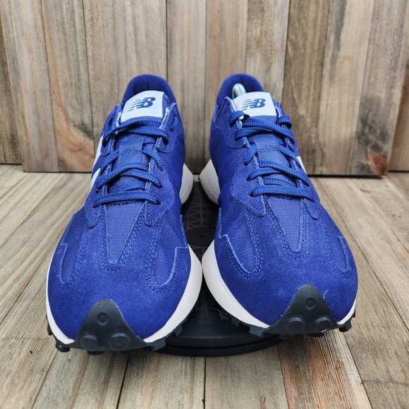 Mens New Balance 327 Size 11.5 Victory Blue White Suede Athletic Sneakers Shoes - Picture 2 of 9